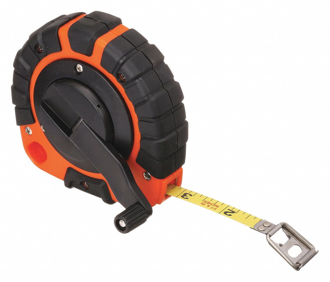 RUBAN A MESURER, 50 PI X 3/8 PO, PI.