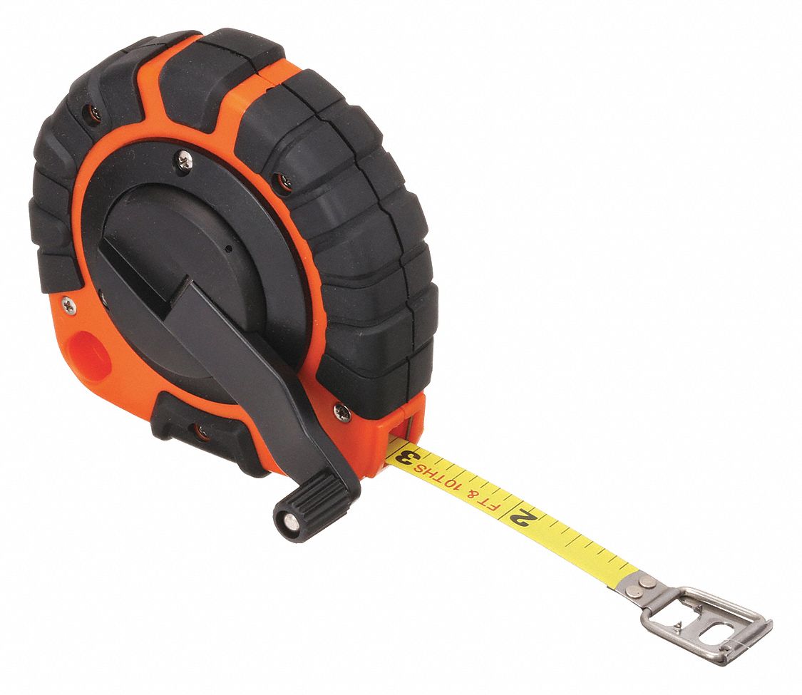 LONG RUBAN MESURE,3/8PO X 50 PI,ORANGE