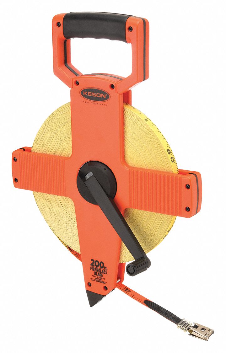 MEASURING TAPE,200 FT/60M,FT/10TH/1