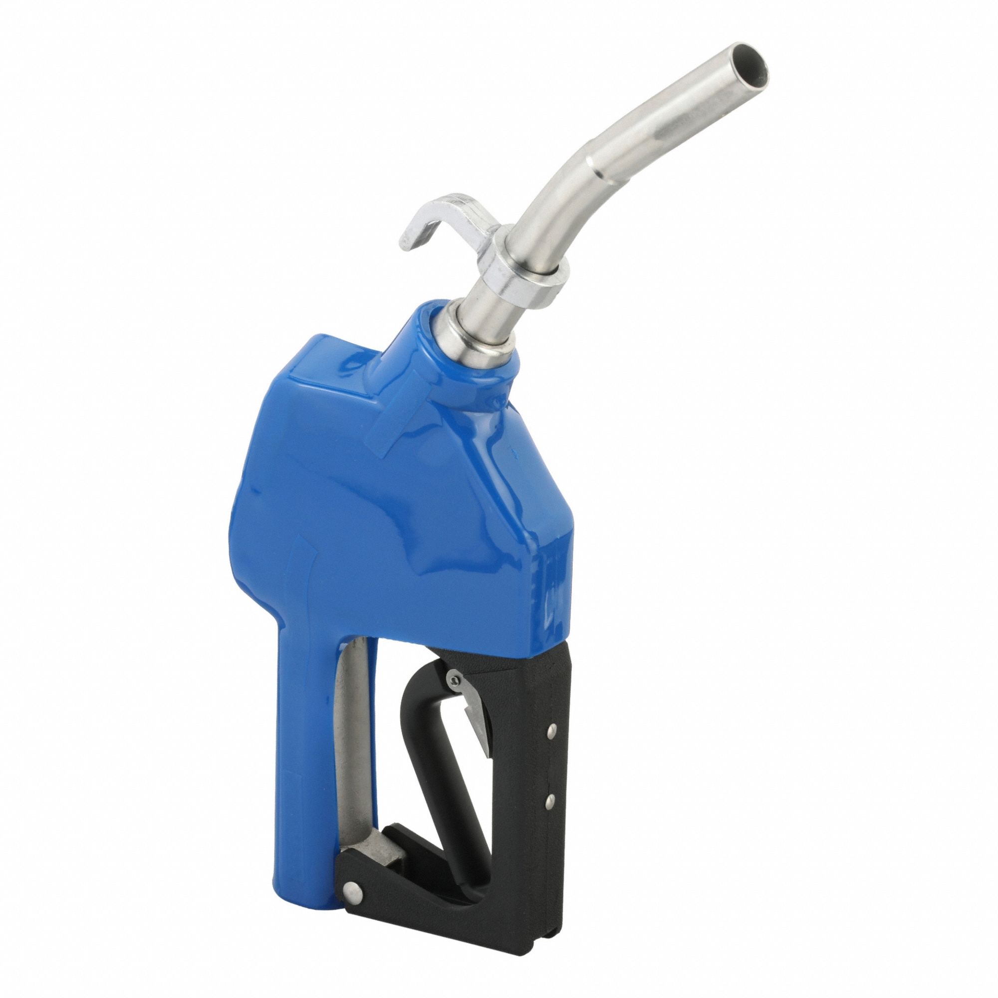 Drum Pump Nozzle: Non-Metered Auto Shutoff Nozzle, Auto, 3/4 in BSP, 15 gpm, Round, Curved