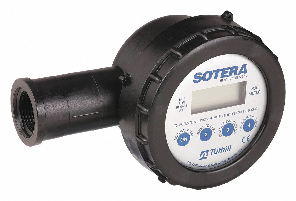 FLOWMETER,DIGITAL,1 IN,W/ AIR ELIMI