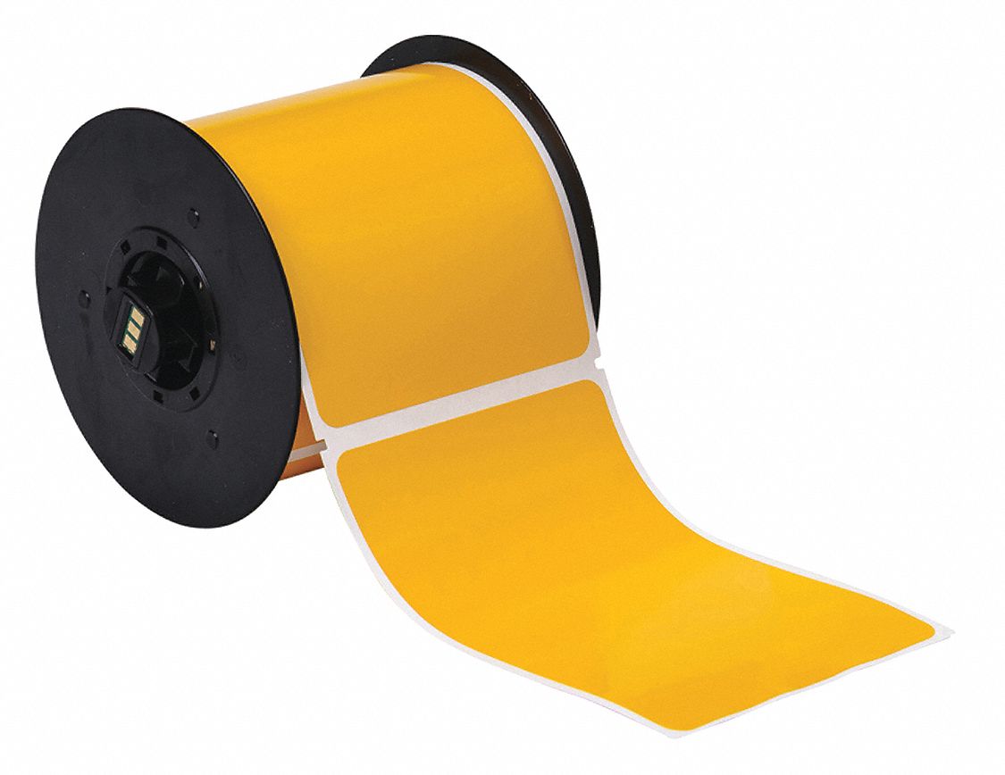 Pre-Cut Label Stock Roll: 4 in x 6 in, Acrylic, Aggressive Adhesive/Permanent Adhesive, 175 Labels