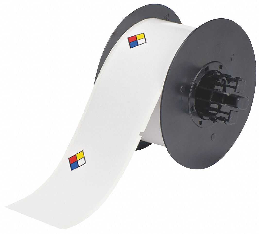 RTK LABEL,WHITE,4 IN. W