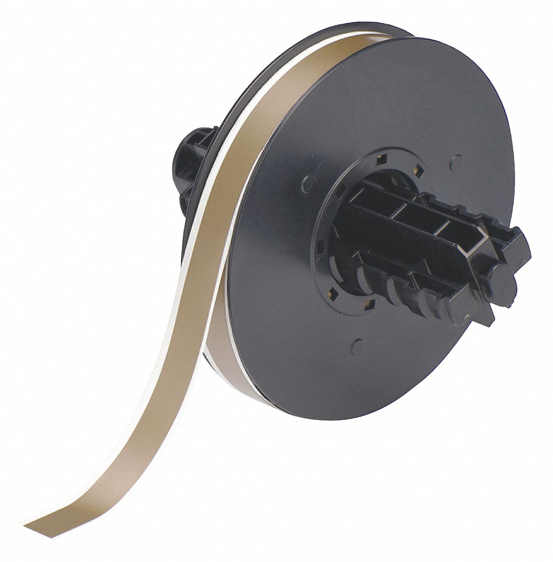 Continuous Label Stock: 1/2 in x 100 ft, Vinyl, Gold (Gloss), Outdoor