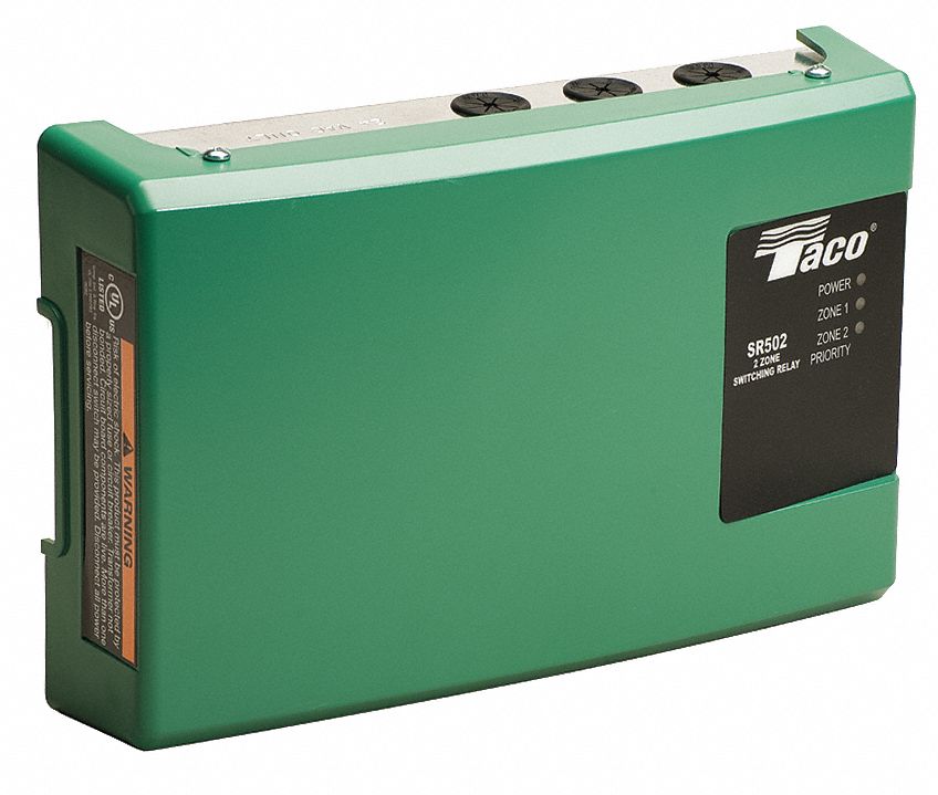 TACO Zoning Control, 2 Zone, 2 Zone, 1/3 HP Per Zone HP 6XJX7SR5024