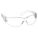 SAFETY GLASSES, FRAMELESS, WRAPAROUND, PC, ANTI-FOG, ANTI-SCRATCH, CLEAR, UV, M, UNISEX