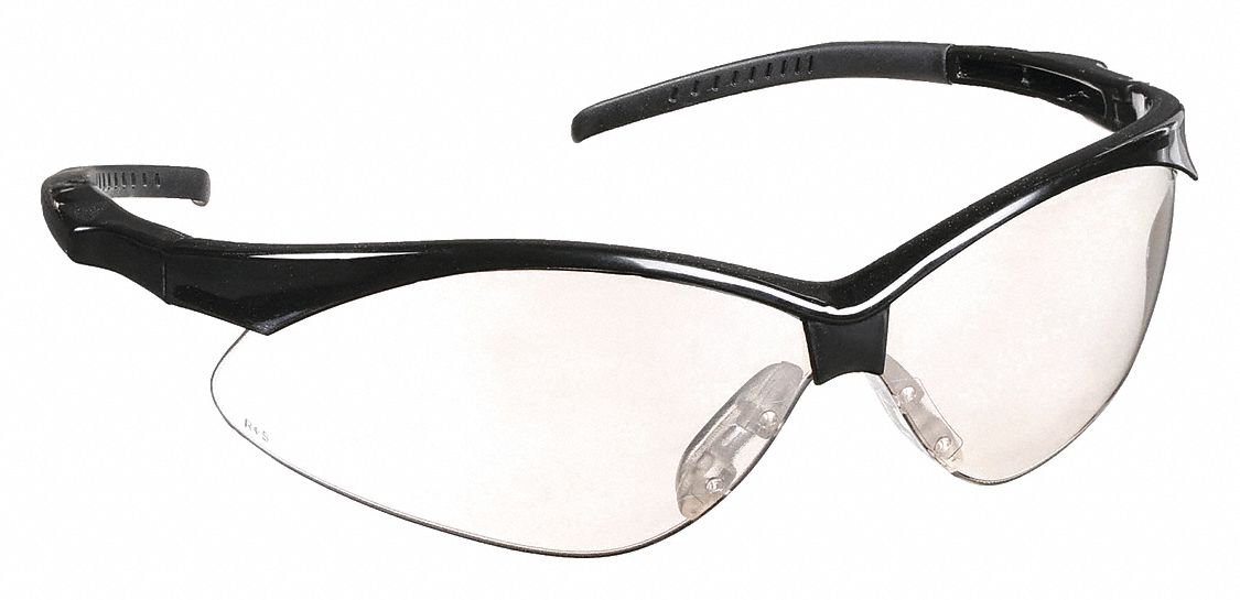 Safety Glasses: Light Gray Lens, Frameless, Black Frame, Rad-Apocalypse(TM) Series