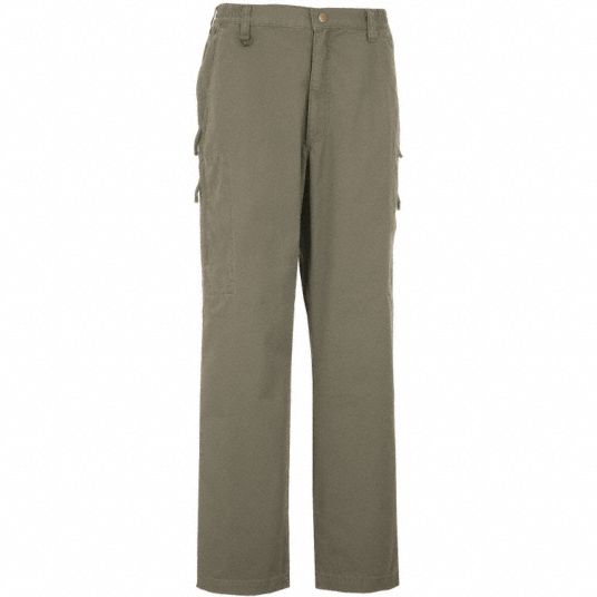 Men's Cargo Pants. Size: 40 in, Fits Waist Size: 40 in to 41 in, Inseam: 34  in, Tundra - Grainger