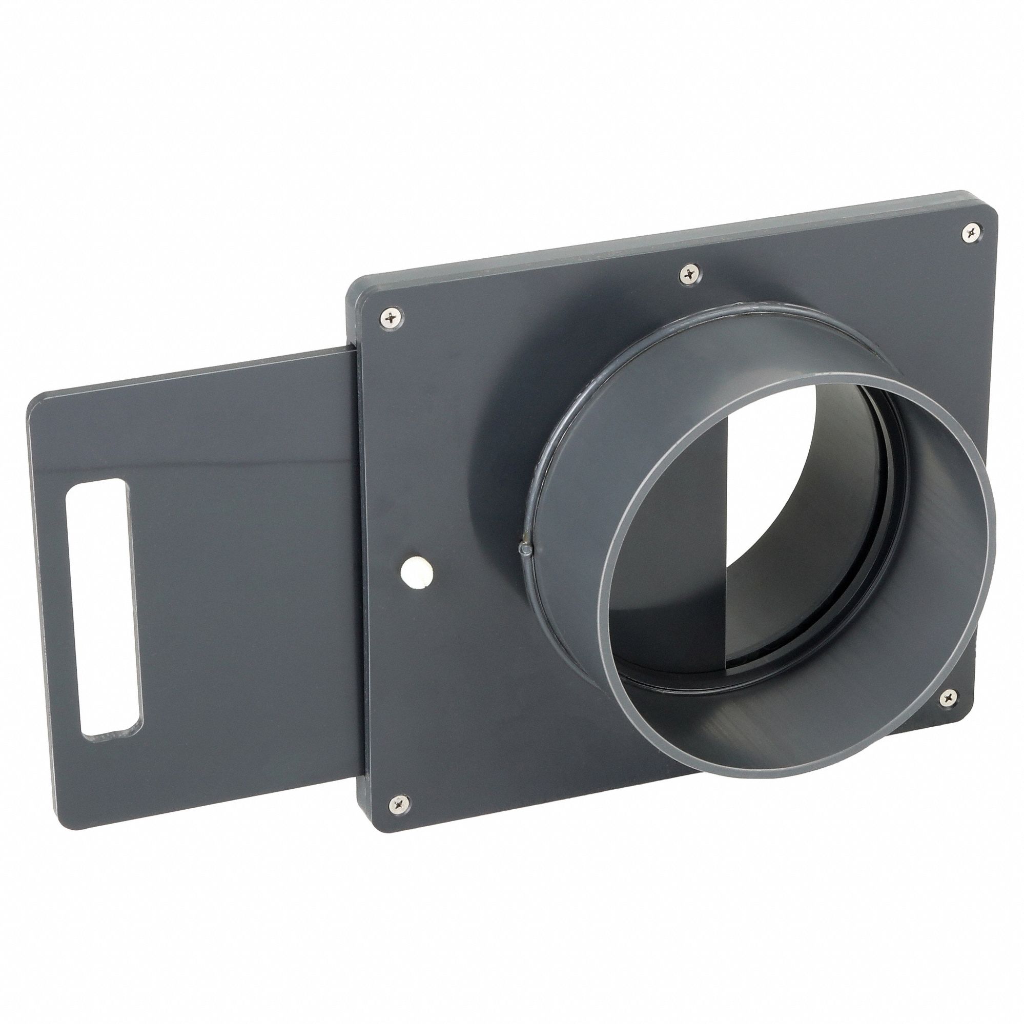 Blast Gate: For 4 in Duct Dia, 5 in Overall Lg