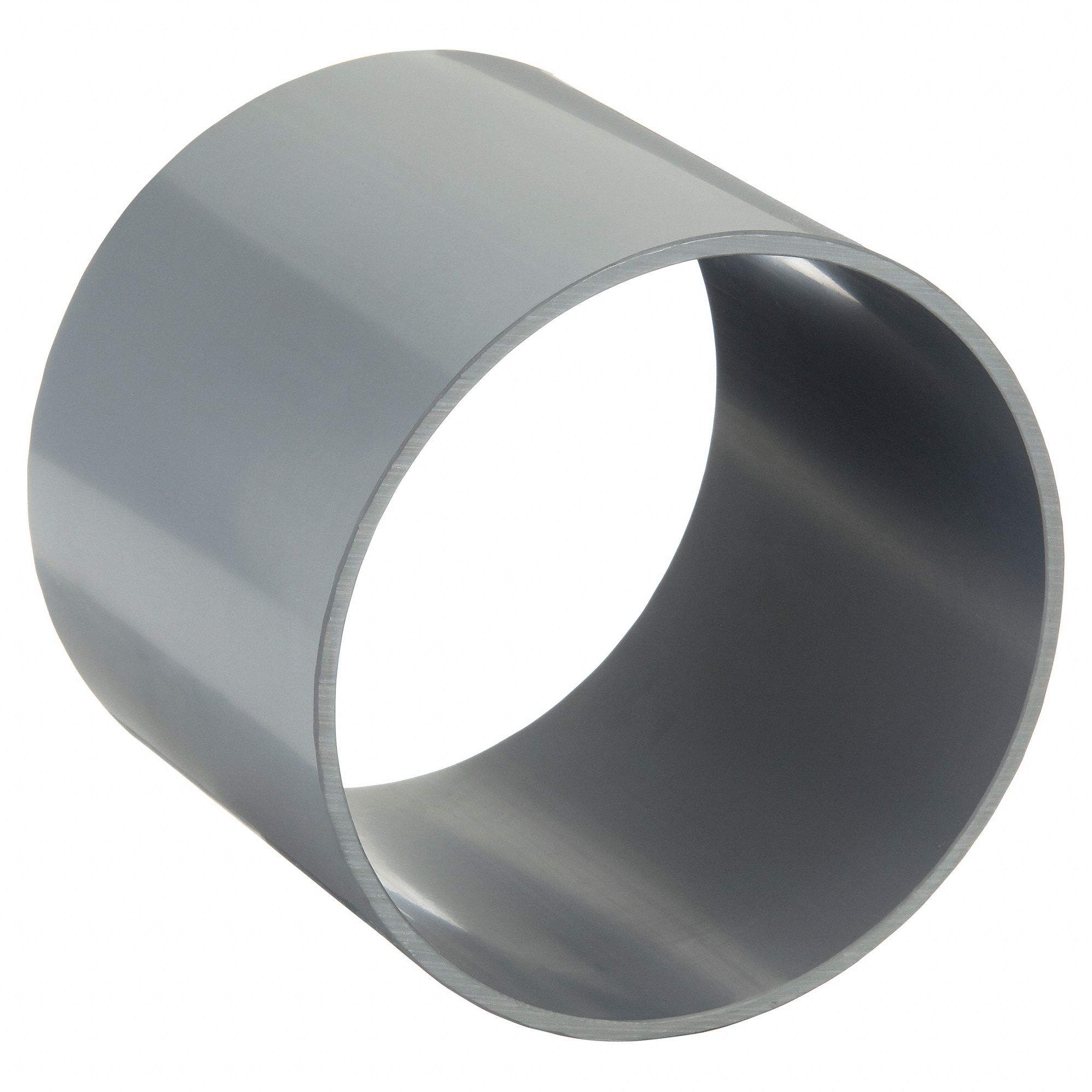 Duct Coupler: PVC, For 6 in Duct Dia, 5 7/8 in Overall Lg, 6 5/8 in Inlet Dia, 6 5/8 in Outlet Dia