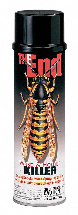 Wasp and Hornet Killer: Aerosol, Permethrin/Piperonyl Butoxide/Tetramethrin, DEET-Free