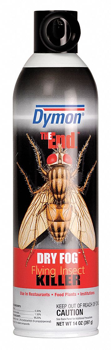 Flying Insect Killer: Aerosol, Piperonyl Butoxide/Pyrethrins, DEET-Free, Indoor/Outdoor