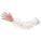 DISPOSABLE SLEEVE, MICROPOROUS FABRIC, 18 IN, SERGED SEAM, WHITE, 15 MIL THICK, 200 PK