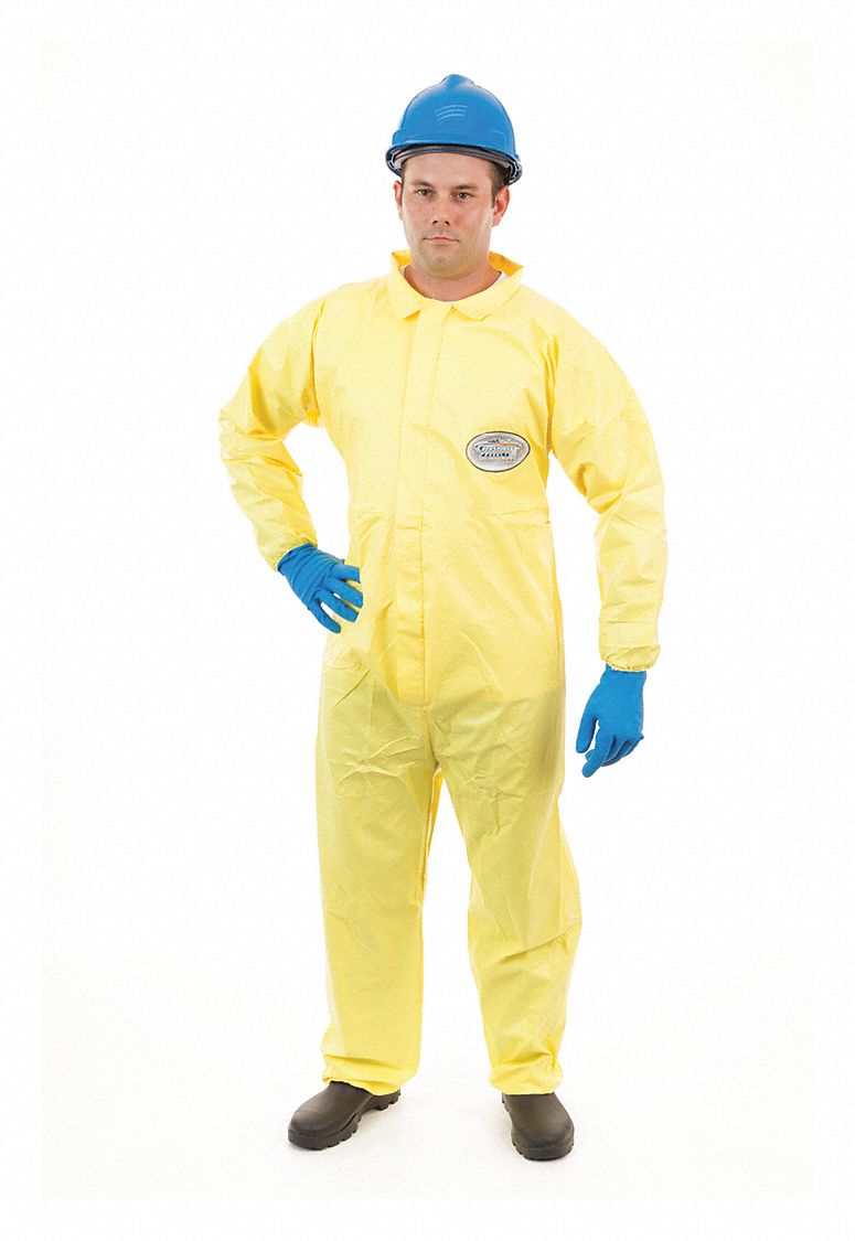 INTERNATIONAL ENVIROGUARD Collared Chemical Resistant Coveralls with ...
