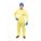 COLLARED CHEMICAL-RESISTANT COVERALLS, NON-WOVEN LAMINATE, ELASTIC, XL