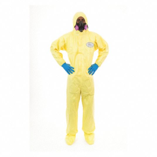 International Enviroguard Xl Non Woven Laminate Hooded Chemical Resistant Coveralls 6xmt4