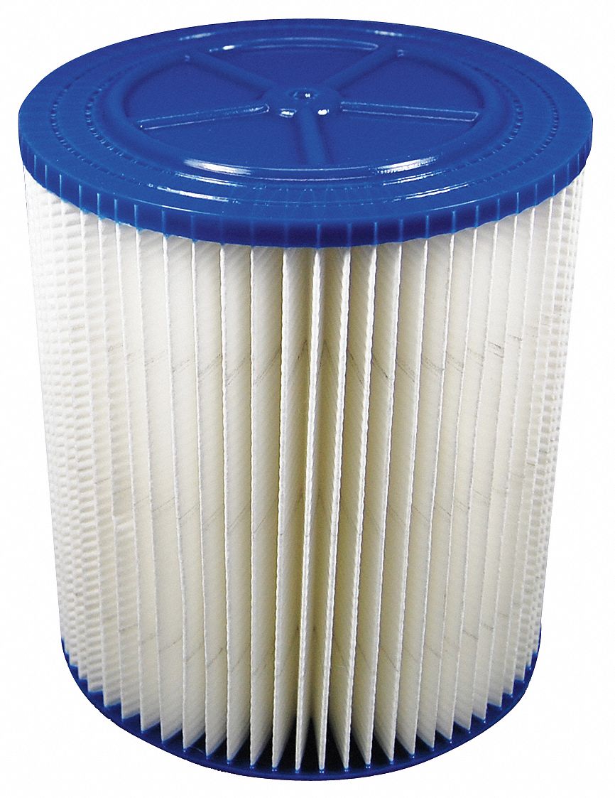 TOUGH GUY Cartridge Filter, Paper, Standard Filtration Type, For Vacuum