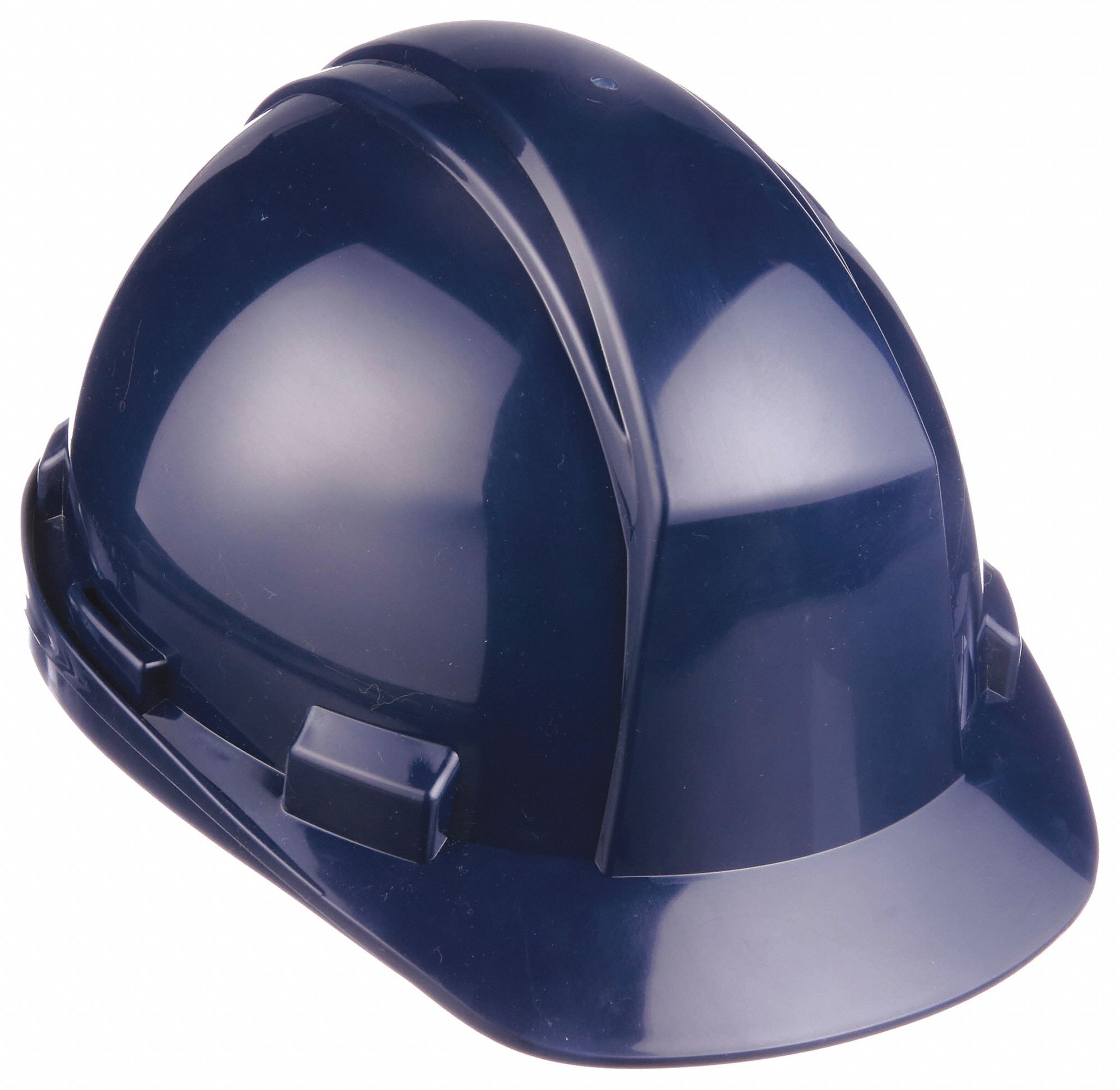 HARD HAT, CSA Z94.1-2005, TYPE 2, CLASS E, HDPE, 4-PT RATCHET, FRONT BRIM, NAVY BL