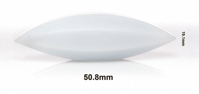 Stirring Bar: Egg, Alnico, 50.8 mm Overall Lg, 19.1 mm Dia, Autoclavable, White