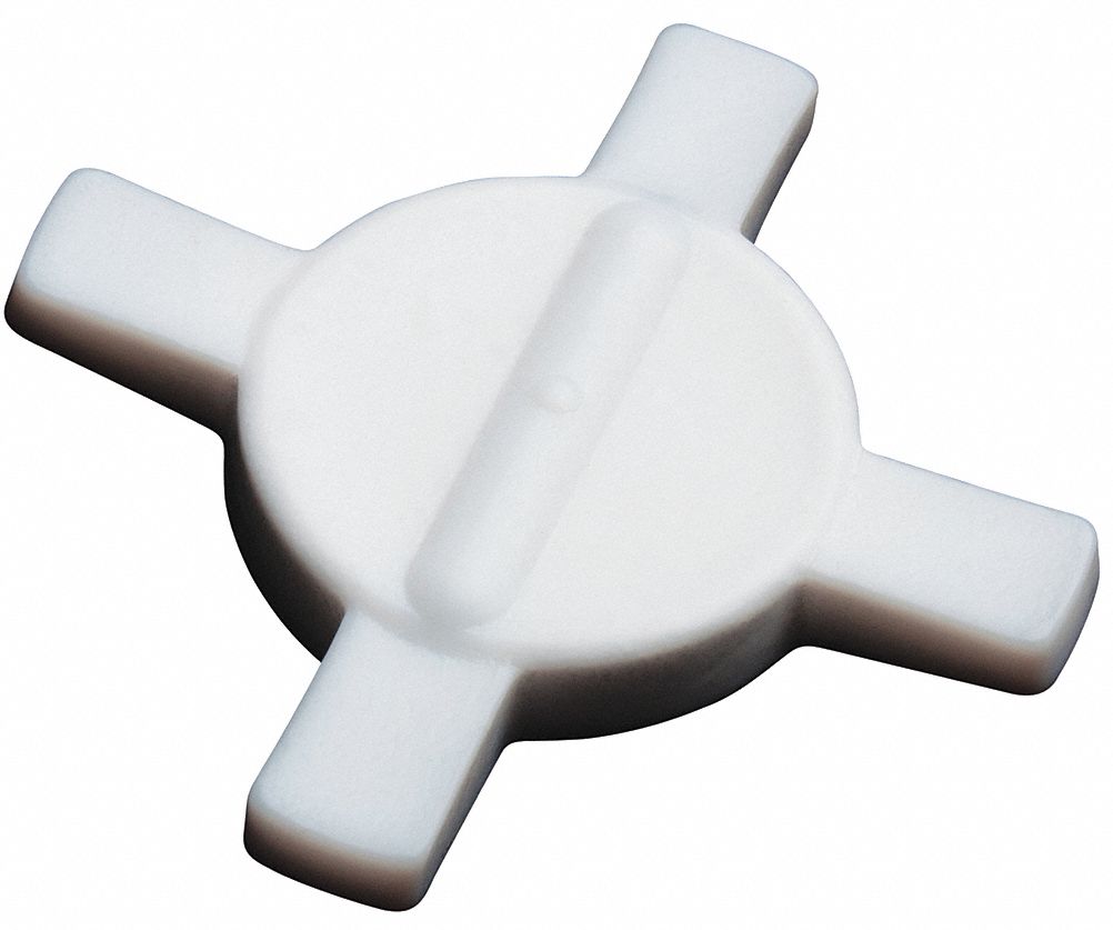 Stirring Bar: Star, Alnico, 62 mm Overall Lg, 62 mm Dia, Autoclavable, White