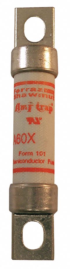 Semiconductor Fuse: A60X Series, Fast-Acting, 50 A, 600 V AC, Non-Indicating