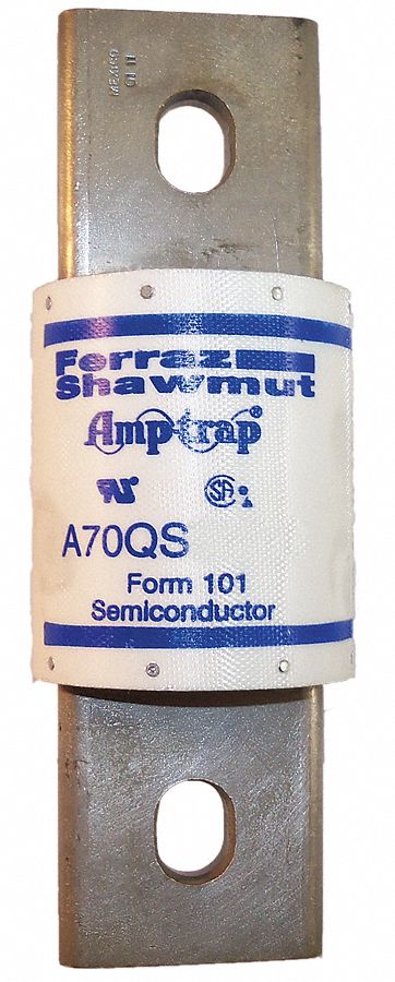 Semiconductor Fuse: A70QS Series, Fast-Acting, 800 A, 700 V AC, 700 V DC DC Volt Rating