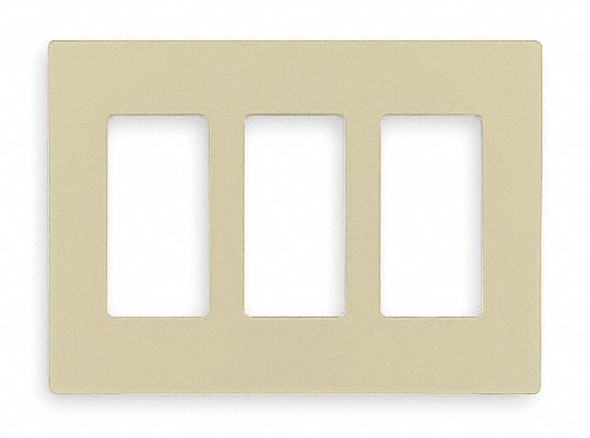 Rocker Wall Plate, Ivory, Number of Gangs 3, Weather Resistant No ...