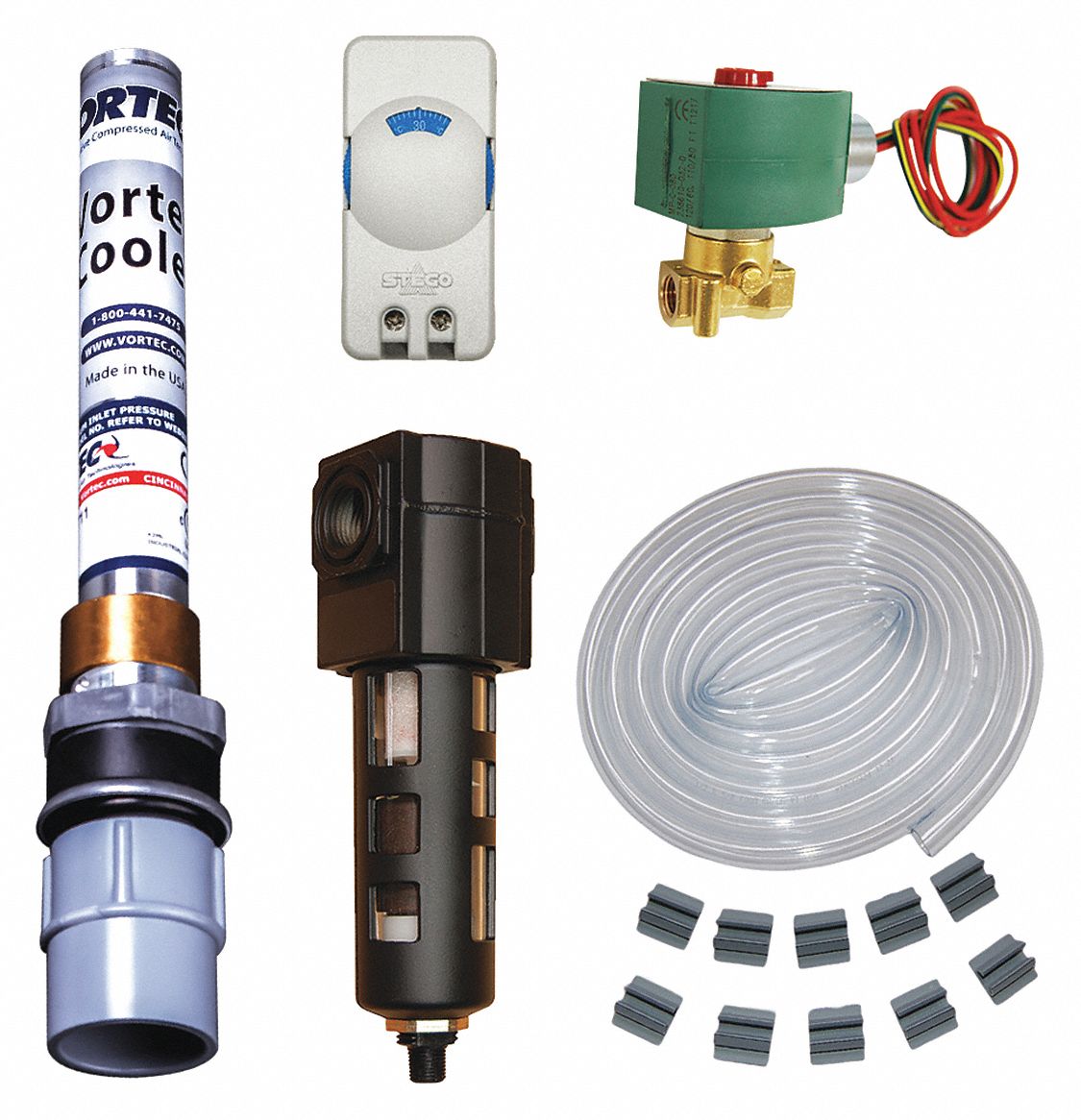 VORTEC Vortex Enclosure Cooler, 400 BtuH, NEMA Rating 12, SCFM 100