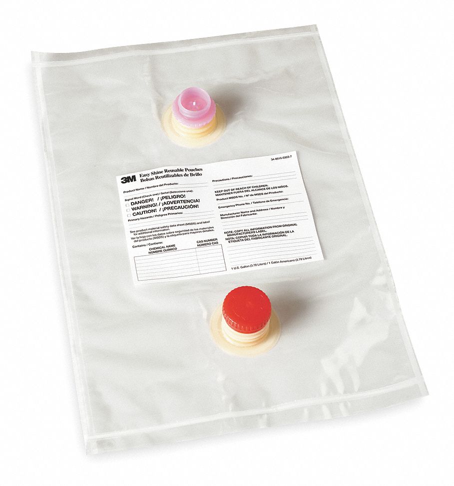 Reusable Pouches: Reusable Pouches, Clear, 16 in For Machine Size, 7100134540