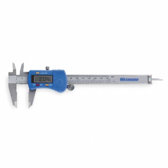 WESTWARD Digital Dial Caliper, SPC Output No, Accuracy 0.001", Resolution 0.0005"/0.0100mm