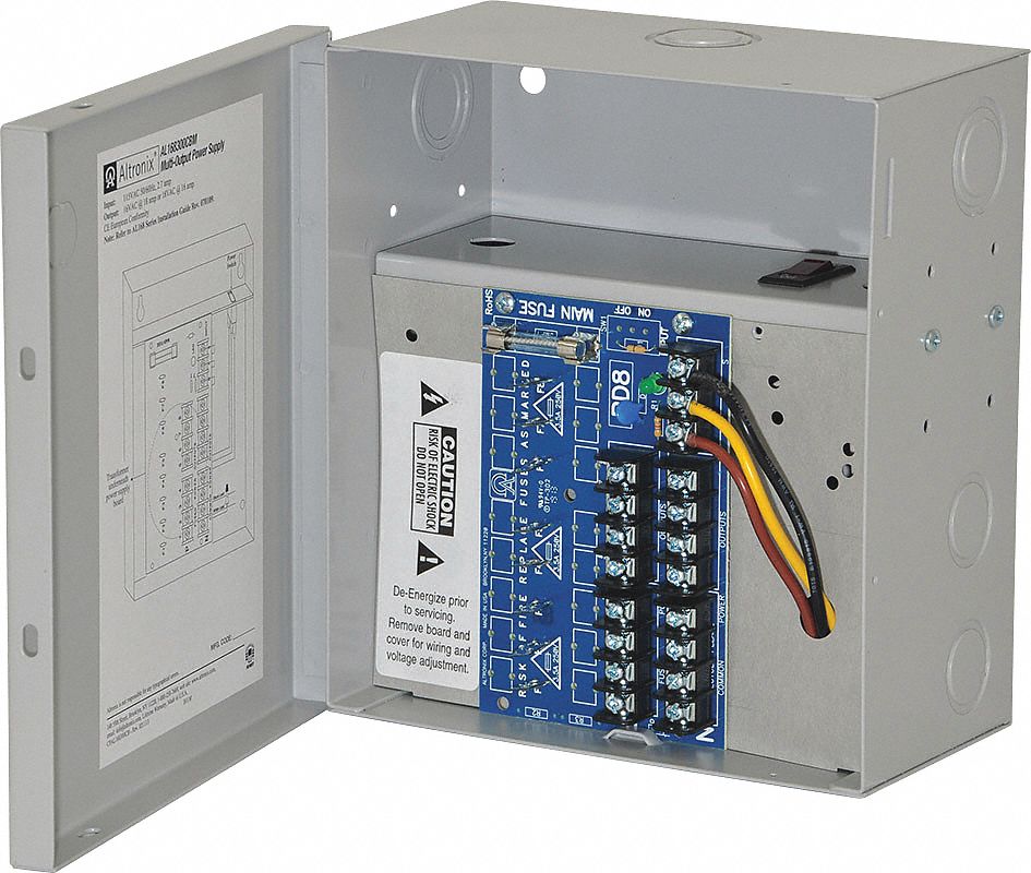 ALTRONIX, Power Supply: Wall Mount, 3.75 in Enclosure Dp (In.), Power ...