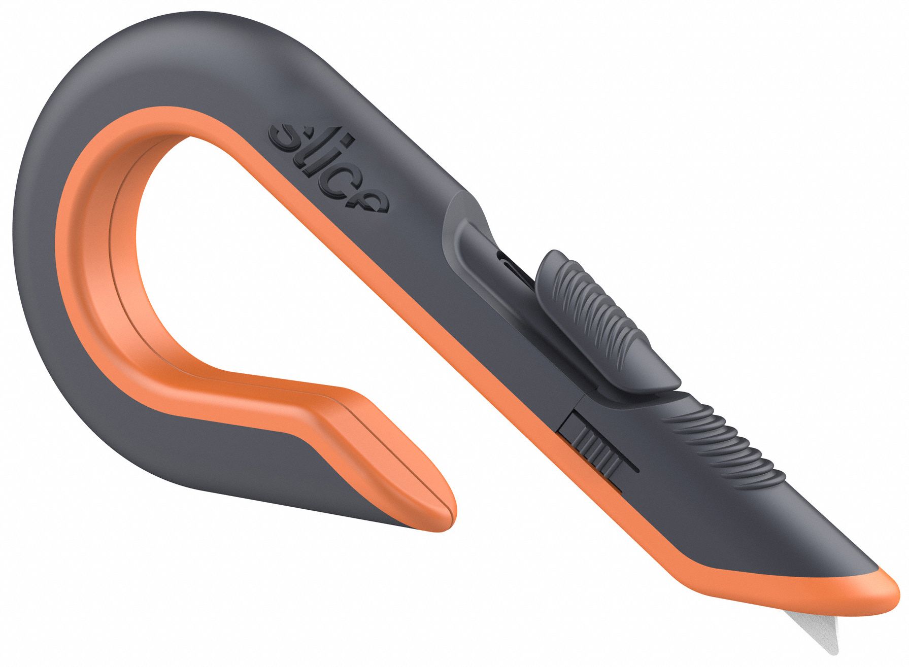 SLICE Box Cutter, Black, Orange, Ceramic, 7 in Overall Length, Number
