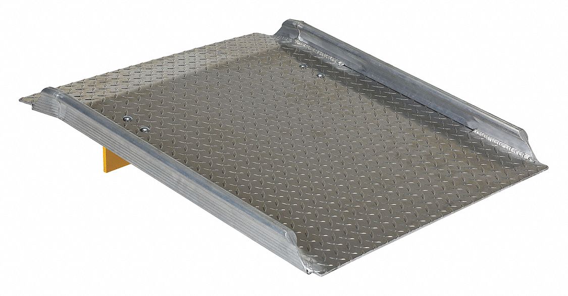 ALUMINUM HAND TRUCK DOCKBOARD, 30 IN W X 36 IN L, ALUMINUM
