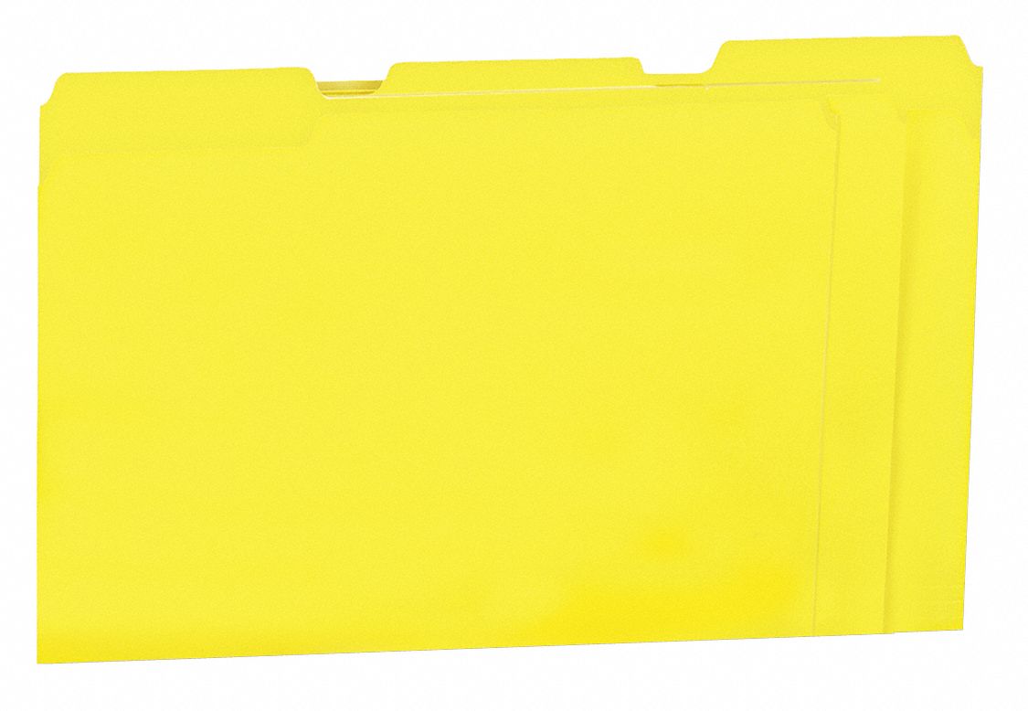 UNIVERSAL ONE Letter Size File Folders, 1/3 Tab Cut, 9 1/2 in Height