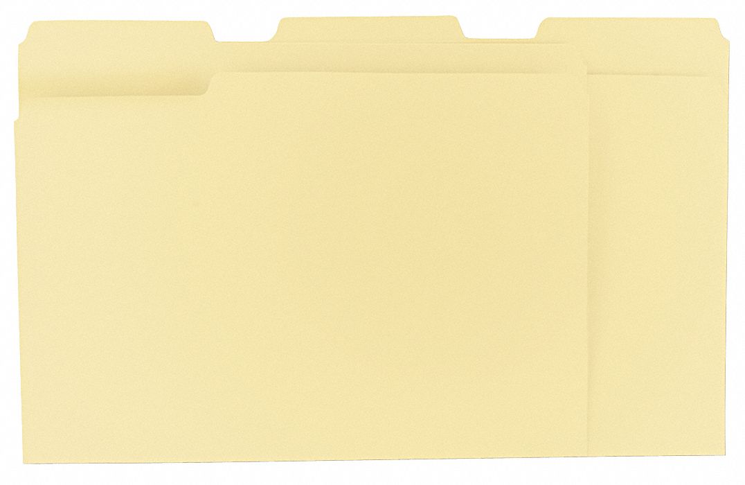 Universal letter size file folders 1 3 tab cut 9 1 2 in height 11 3 