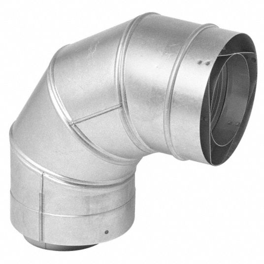 ABS horizontal elbow for rectangular pipe-La Ventilazione