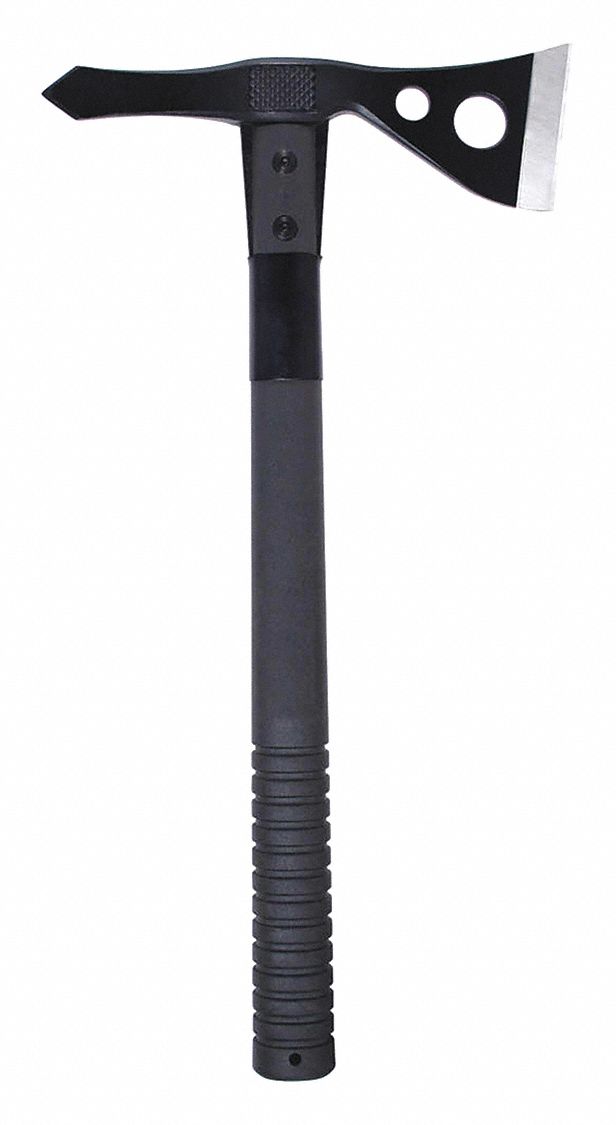 HATCHET, 16 IN OVERALL L, 2¾ IN CUTTING EDGE L, STEEL, PLASTIC, BLACK OXIDE