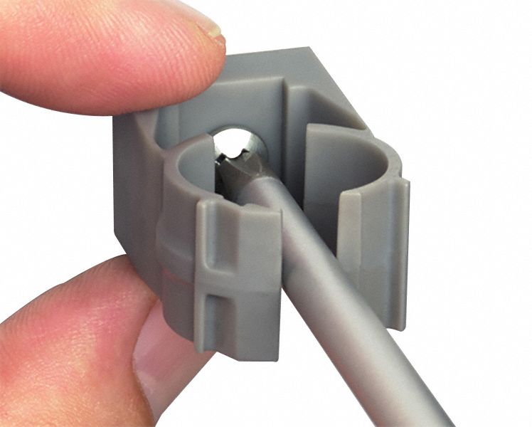 ARLINGTON Conduit Clamp, SnapOn Nonmetallic 1 1/4 in Trade Size