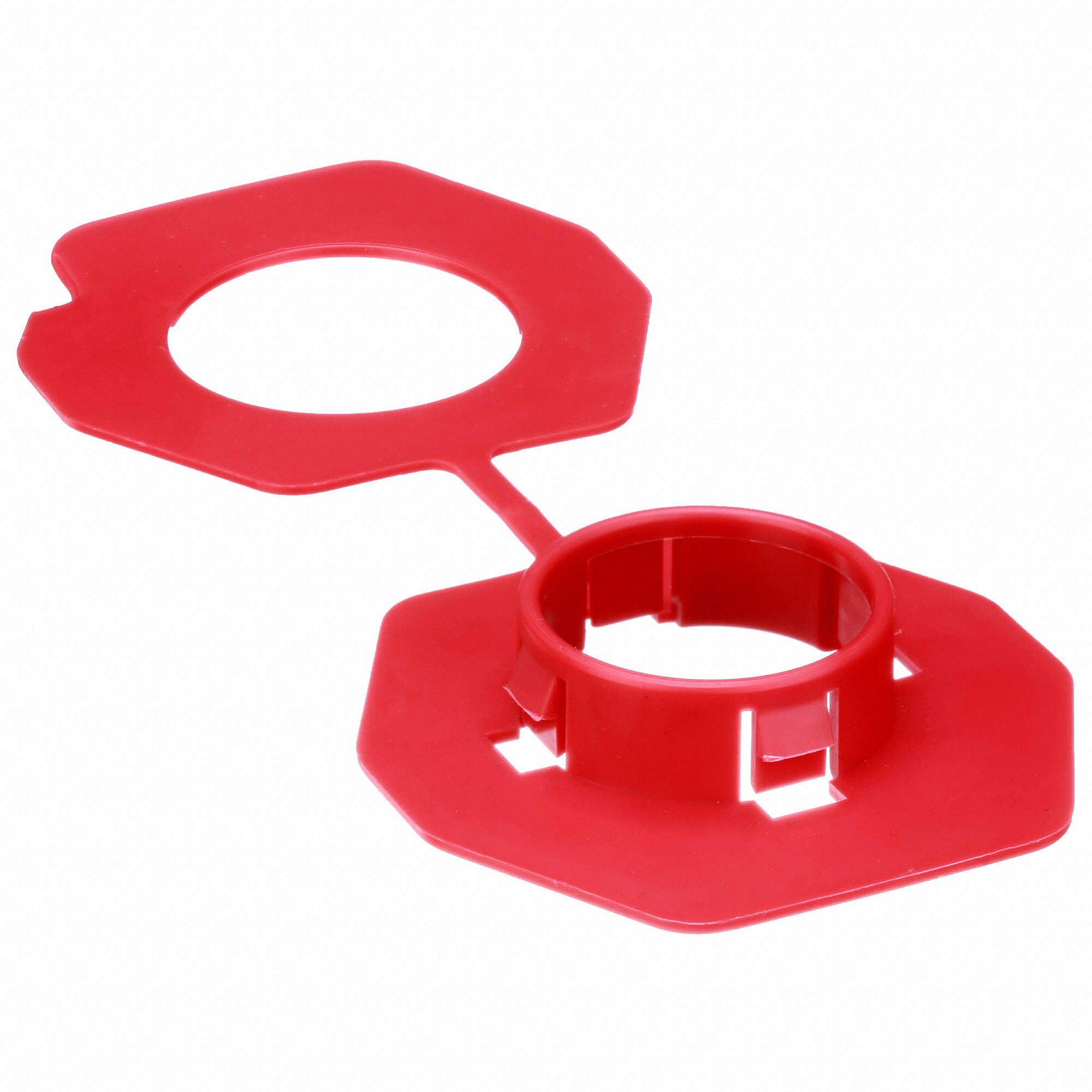 ARLINGTON Nonmetallic Bushing, Snapin, Color Red, Slot Width 3/32 in