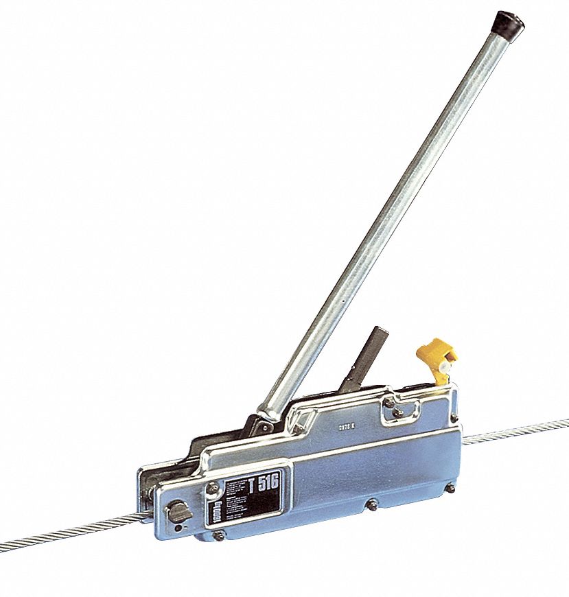 Manual Cable Hoist: 4,000 lb Lifting Capacity, 8,000 lb Pull Capacity, 60 ft