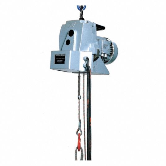 MINIFOR Electric Wire Rope Hoist, 1,100 lb Load Capacity, Unlimited