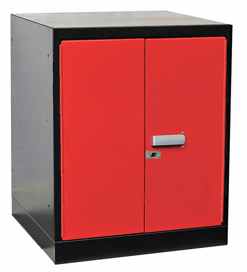 6XXU2 - Cabinet Pedestal 18Wx24Dx32 H Black/Red