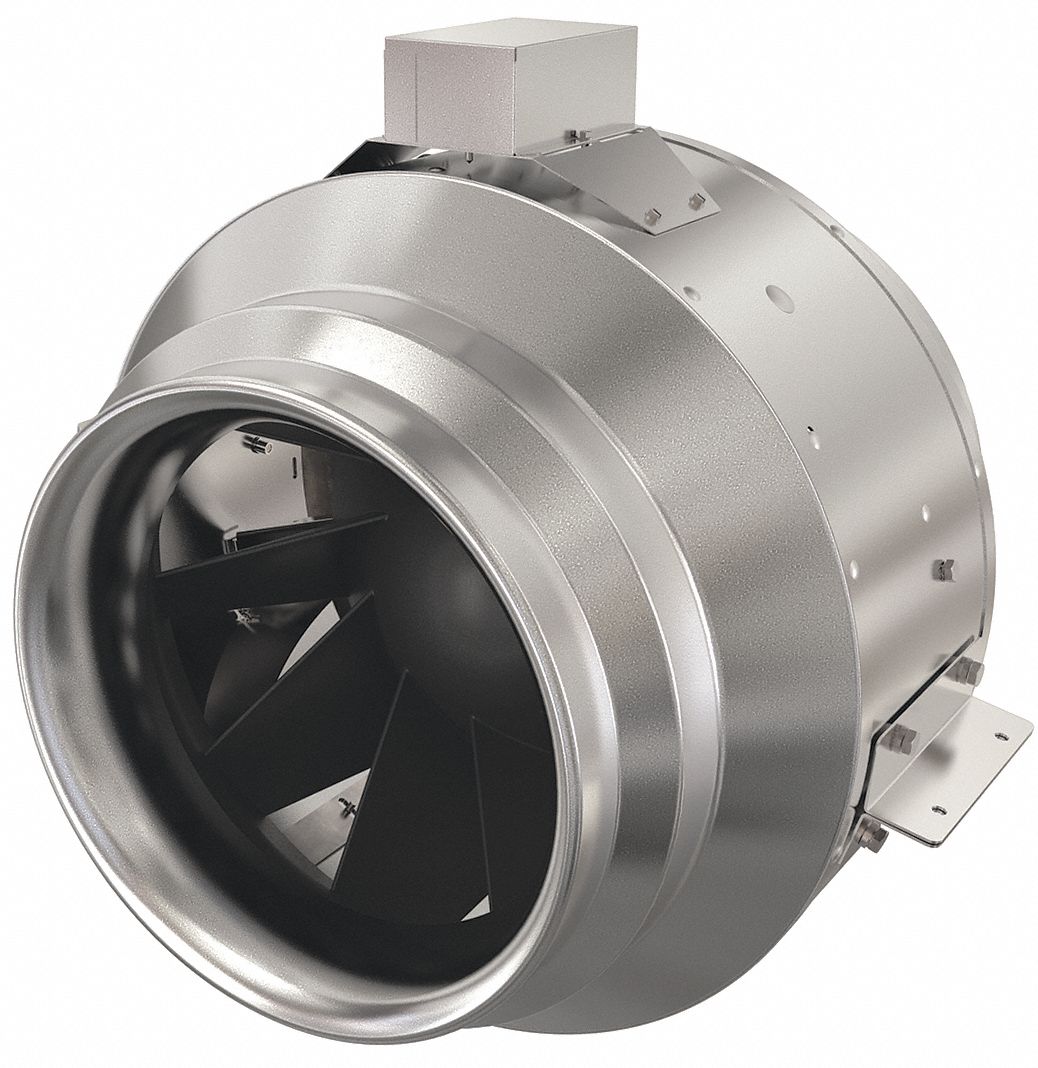 Fantech Galvanized Steel Inline Centrifugal Duct Fan Fits Duct Dia 12 In Voltage 120v 4ym40 