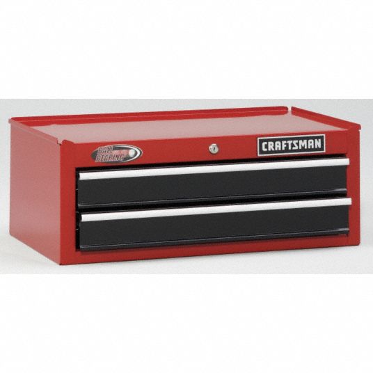 Craftsman Red Black Intermediate Chest, 10 1 4 In H X 26 1 2 In W X 16 