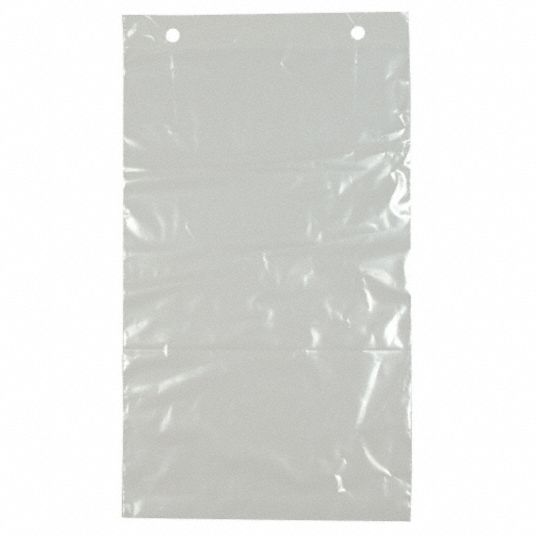 GRAINGER APPROVED Open End Poly Bag, Standard Bag Features, Flat Bag Bottom Type, Bag Type