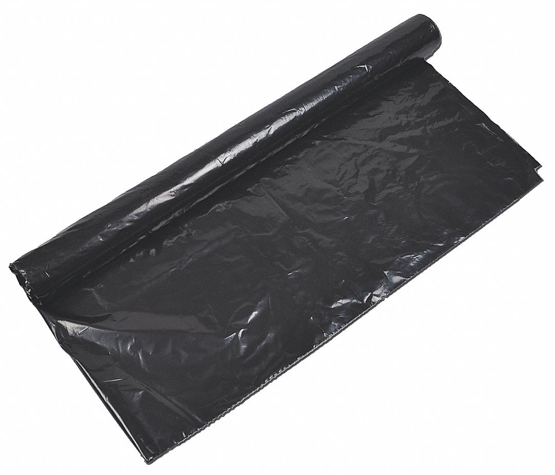 PALLET COVER, 2 MIL THICK, BLACK, 52 IN W, STANDARD, LDPE, 43 IN DP, 84 IN L, 50 PK