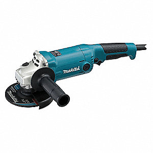 ANGLE GRINDER, CORDED, 120V/10.5A, 5 IN DIA, TRIGGER, ⅝"-11, 11000 RPM, 8 FT CORD, RAT TAIL
