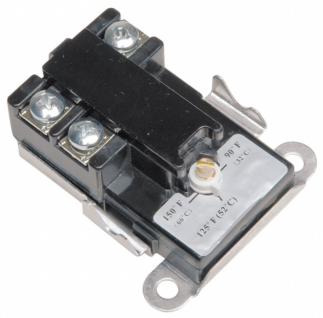 GRAINGER APPROVED Thermostat SPDT 90 to 150 Temp. Range, 30 A Contact