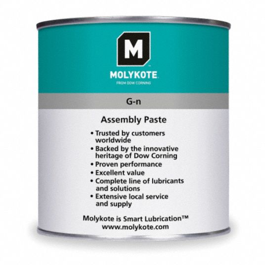 Dow Corning Molykote Metal Assembly Paste Gray Metal Assembly Paste 17 Oz 1 Nlgi Grade 6y775 Gn Grainger