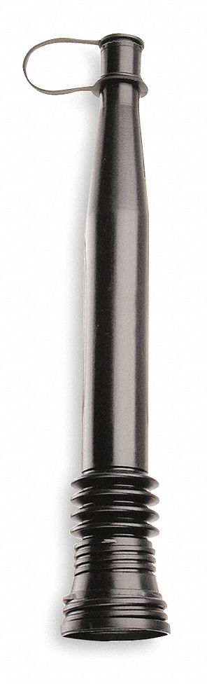 EASY POUR PLASTIC FLEXIBLE SPOUT, PLASTIC, BLACK